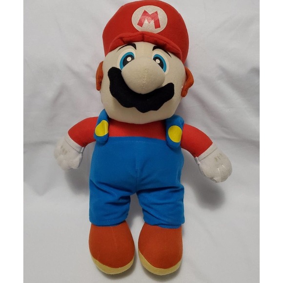 2005 Super Mario Bros Mario KellyToy Nintendo Plush 12" Vintage - Picture 1 of 6